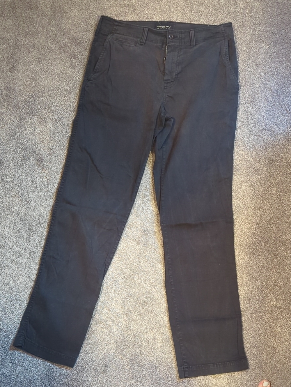 American Eagle Outfitters Men's Black Original Straight Chinos